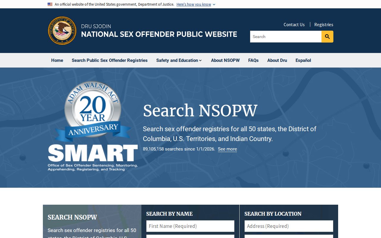 National cross-state search used with Orange County sex offender records